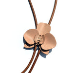 Load image into Gallery viewer, Orchid Leather Bolo Tie
