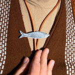 Load image into Gallery viewer, Sardine Leather Bolo Tie
