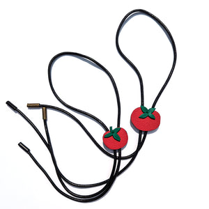 Tomato Leather Bolo Ties